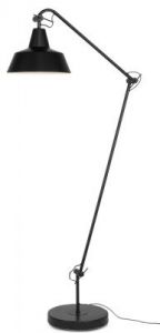 It's About RoMi Floor lamp iron Chicago h.205cm, black CHICAGO/F/B