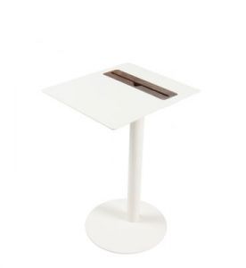 spell Stolik na tablet Nomad prostokątny w kolorze białym, drewno orzech nomad-rectangular