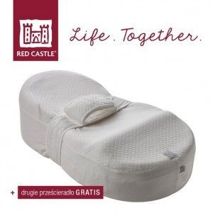 Ergonomiczny materac dla niemowląt Cocoonababy z drugim prześcieradłem, Red Castle