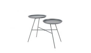 White Label Living Stolik Indy szary 2300085