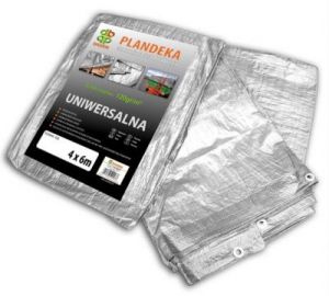 Plandeka wzmacniana SILVER 3 x 4m 120 g.