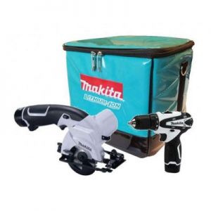 Makita Zestaw Combo Wiertarko-Wkrętarka I Przecinarka 10,8V 1,3Ah DK1454W