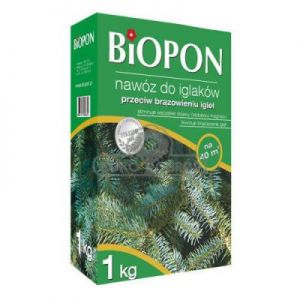 Biopon Nawóz Do Iglaków Przeciwko Brązowieniu Igieł Worek 5kg Granulat 1057