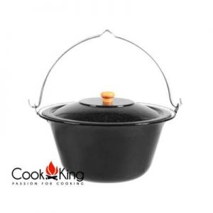 CookKing Kociołek Węgierski Emaliowany Z Pokrywą 14L