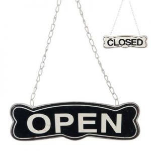 TABLICZKA METALOWA OPEN-CLOSE