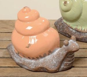 FIGURKA ŚLIMAKA - POMARAŃCZOWA