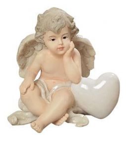 FIGURKA ANIOŁ PORCELANOWY - 1