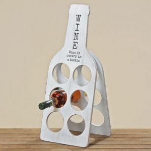 STOJAK NA WINO DREWNIANY - BUTELKA