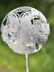 LAMPION KULA MOTYLE - BIAŁY