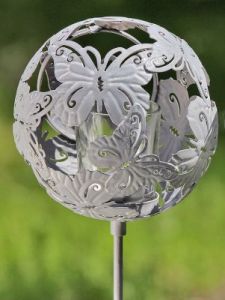LAMPION KULA MOTYLE - SZARY