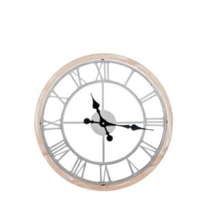ZEGAR ŚCIENNY METALOWO DREWNIANY - 50CM