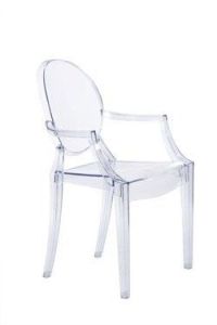 KRZESŁO ROYAL GHOST TRANSPARENTNY