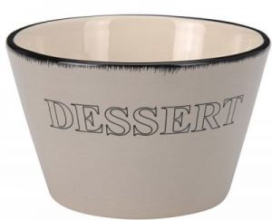 MISKA DESSERT - BEŻOWO-SZARY