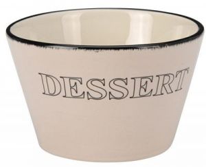 MISKA DESSERT - BEŻOWO-RÓŻOWY