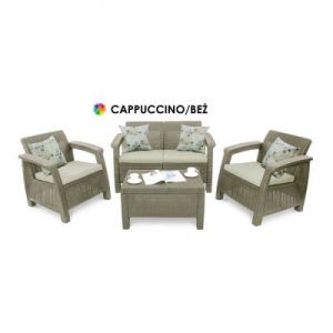 Bazkar Zestaw Mebli Ogrodowych Corfu Set Cappuccino/Beż CU227640