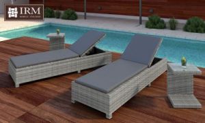 Zestaw Spiaggia x2 + 1x Stolik onde Grey Technorattan IRM