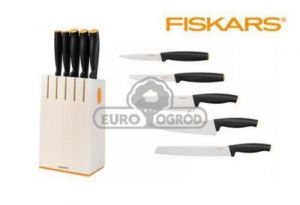 FISKARS ZESTAW 5 NOŻY W BIAŁYM BLOKU FUNCTIONAL FORM 1014209