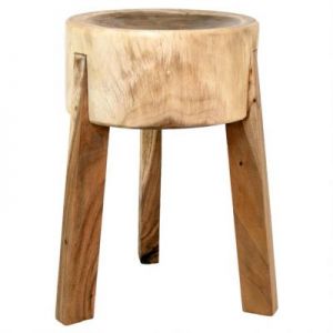 StoreBror Stołek ociosany z drewna mango IBB0078