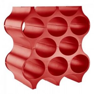 Stojak na butelki czerwony Set-up KZ-3596583
