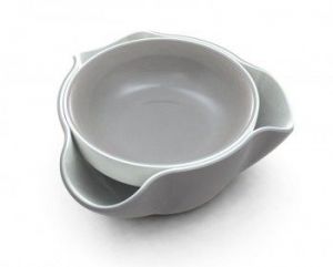 JJ - Miseczka na przekąski DOUBLE DISH, szara