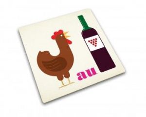 JJ - Podkładka szklana, Coq au Vin 30 x 30