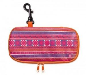 Iris - Lunch bag na kanapkę, podłużny,pomarańczowy
