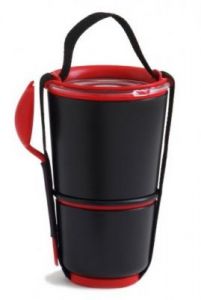 BB - Pojemnik LUNCH POT czarno/czerwony