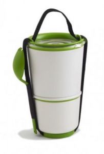 BB - Pojemnik LUNCH POT, biało/zielony