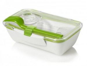 BB - Pojemnik BENTO BOX biało/zielony