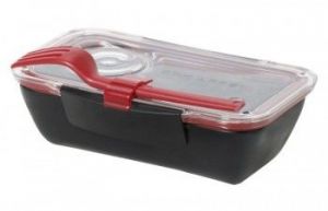 BB - Pojemnik BENTO BOX czarno/czerwony