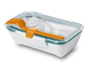 BB - Pojemnik BENTO BOX, pomarańczowo-niebieski