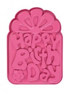 PAV - Forma na ciasto/tort HAPPY BIRTHDAY różowy