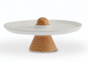 LEGNO-Patera mała do serwowania ciast 24 cm,bez op