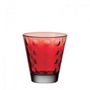 LO - Szklanka wysoka OPTIC czerwona 220 ml