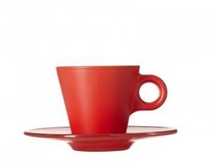 LO - Filiżanka espresso+spodek czerwona Ooh!Magico