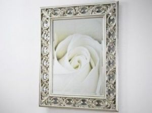 Lustro wiszące Adonis 75x95 srebrny