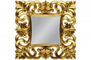 Lustro wiszące Baroque 76x76 złoty