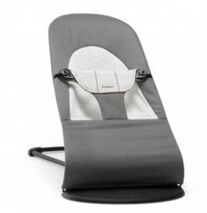 BABYBJORN - leżaczek BALANCE SOFT COTTON/JERSEY - Szary / Szary