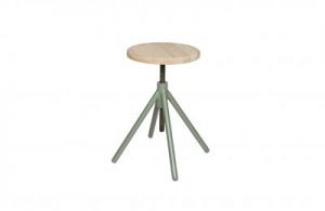 Woood Stołek industrialny LILY oliwkowy - Woood 375736-G