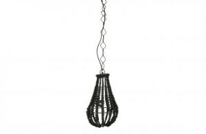 Be Pure Lampa wisząca mała żyrandol z koralików czarna - Be Pure 800553-Z