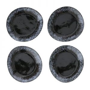 HK Living Talerz ceramiczny czarny 70's - HK Living ACE6036