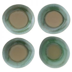 HK Living Talerz obiadowy ceramiczny zielony 70's - HK Living ACE6037