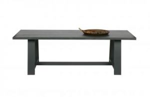 Woood Dębowy stół do jadalni 230x90cm szary - Woood 387661-G