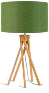 It's About RoMi Lampa stołowa Kilimanjaro 5-nożna 34cm/ abażur 32x20cm, lniany zieleń lasu KILI