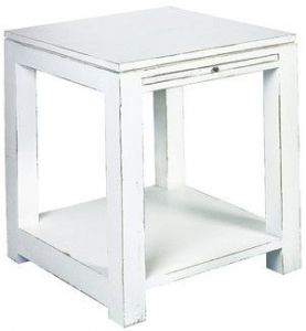 Stolik Shabby Chic z wysuwaną półką